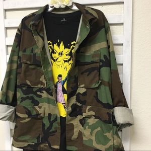 US Army Jacket Camo Woodlands Print